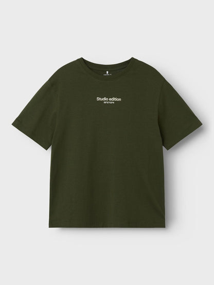 T-shirt Brody Enfärgad Grön