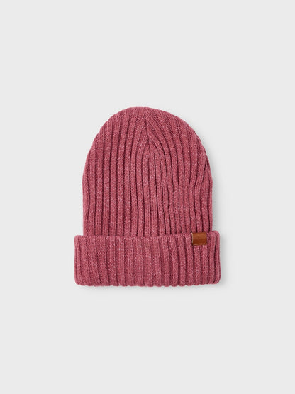 Mössa Milan Ribbstickad Glitter MG Rosa