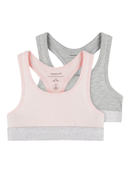 Topp 2-pack Rosa/Grå
