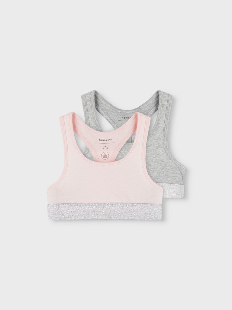 Topp 2-pack Rosa/Grå