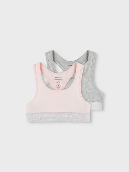 Topp 2-pack Rosa/Grå