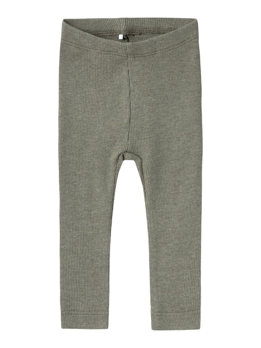 Byxa/Legging Kab Ribbad Enfärgad Olivgrön