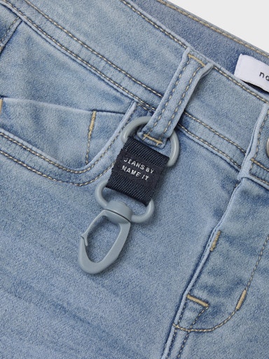 Jeans Supermjuka Theo Smala Ljus Tvätt Blå