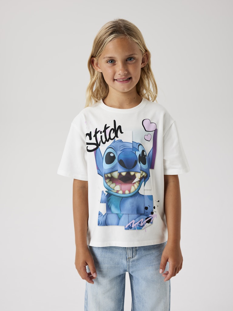 Topp Stitch Diri Kortärmad Vit