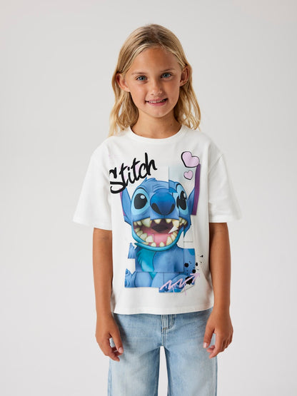 Topp Stitch Diri Kortärmad Vit