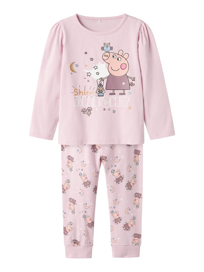 Pyjamas Greta Gris 2-delad Tryck Rosa