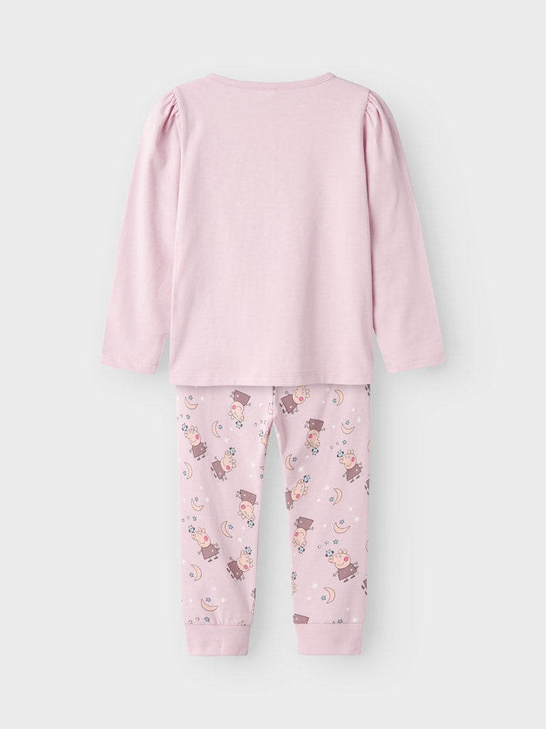 Pyjamas Greta Gris 2-delad Tryck Rosa