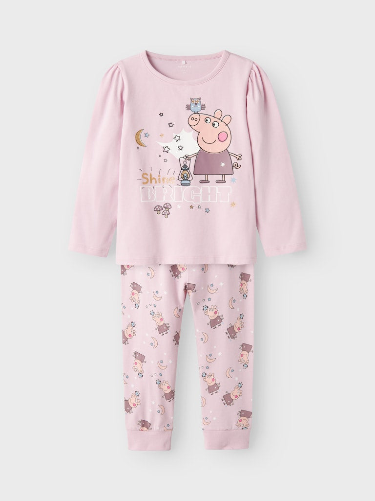 Pyjamas Greta Gris 2-delad Tryck Rosa