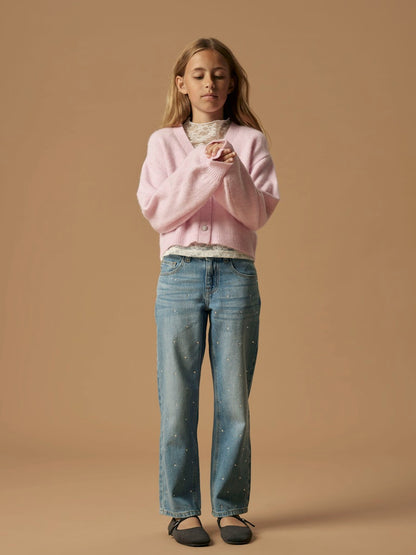 Jeans Raka Vida ben Strass Blå