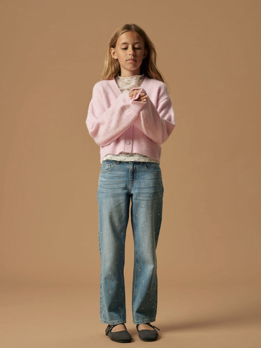 Jeans Raka Vida ben Strass Blå