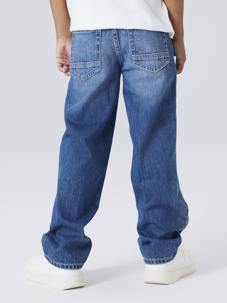 Jeans Rak Passform Ryan Medium Blå Denim