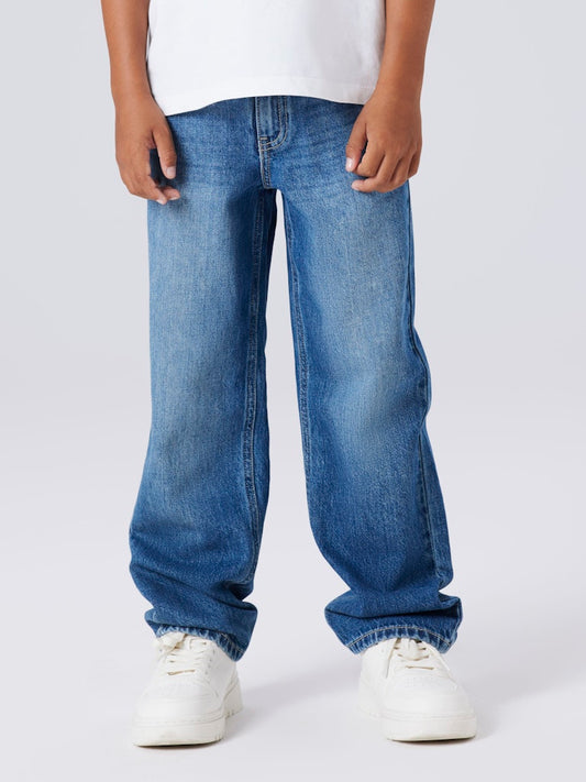 Jeans Rak Passform Ryan Medium Blå Denim