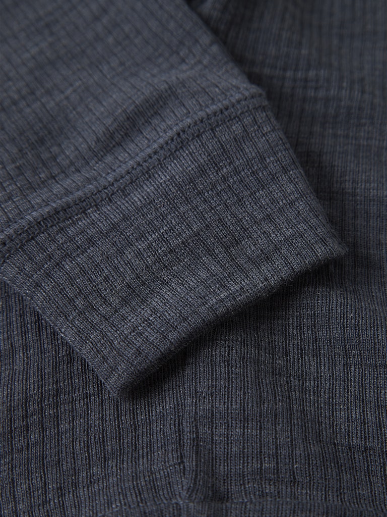 Legging Merinoull Wax  Ribbad Enfärgad Blå