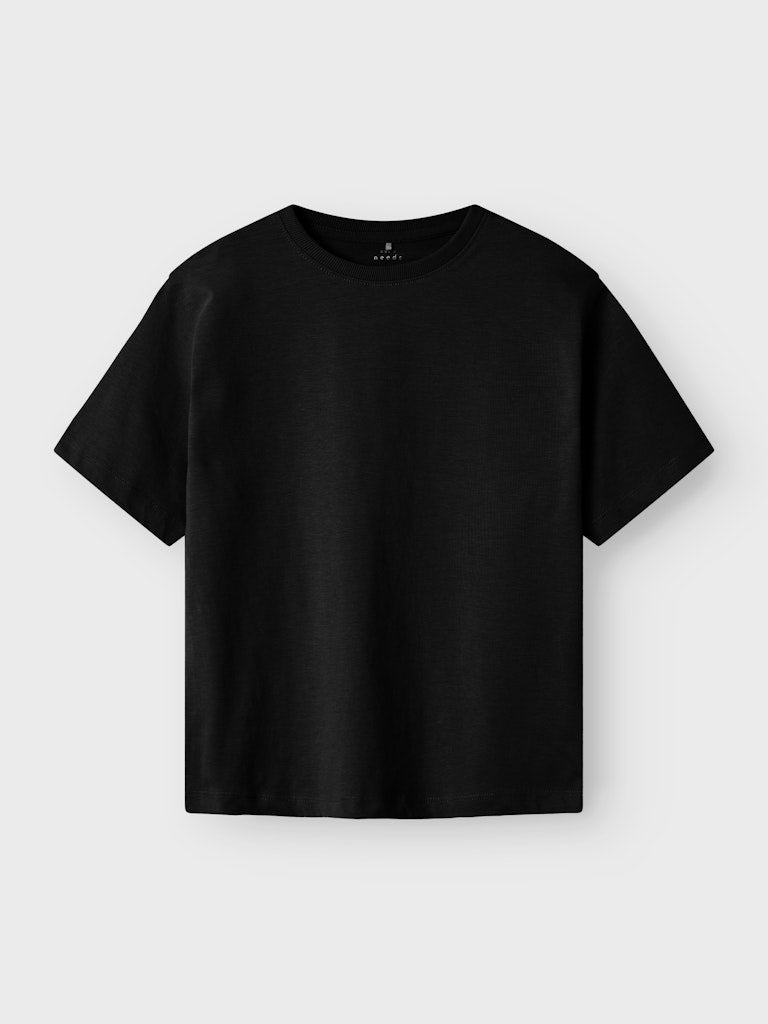 T-shirt Vobbo K Kortärmad Enfärgad Svart