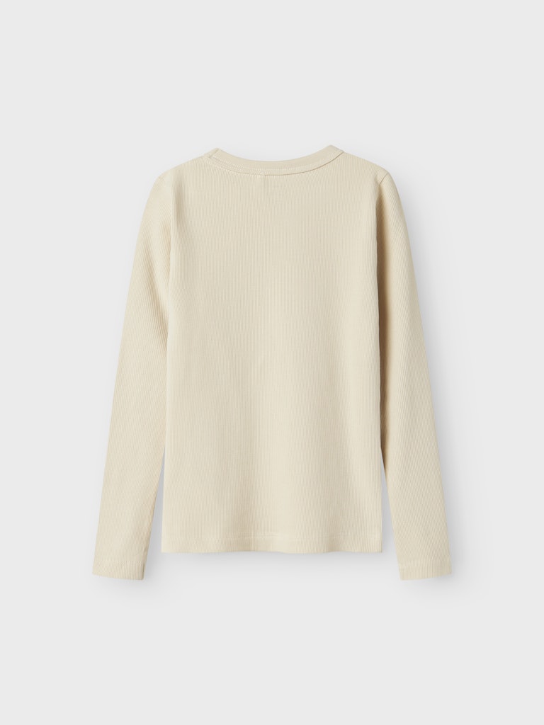 Långärmad Top Nakal Enfärgad Beige