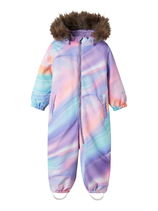 Vinteroverall Varmfodrad Vattentät Snow10 Flerfärgad Lila