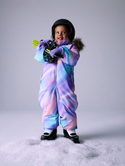 Vinteroverall Varmfodrad Vattentät Snow10 Flerfärgad Lila
