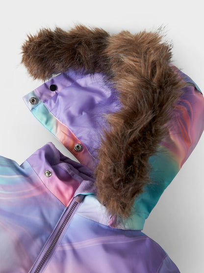 Vinteroverall Varmfodrad Vattentät Snow10 Flerfärgad Lila