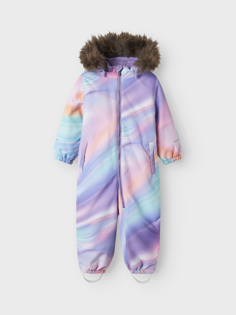 Vinteroverall Varmfodrad Vattentät Snow10 Flerfärgad Lila