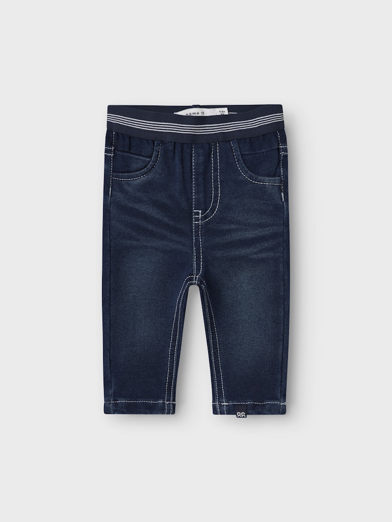 Mjuka Jeans Silas Smal Mörk Blå