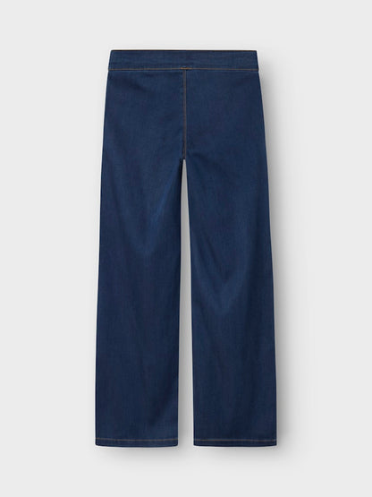Supermjuk Jeans Vid Salli Blå