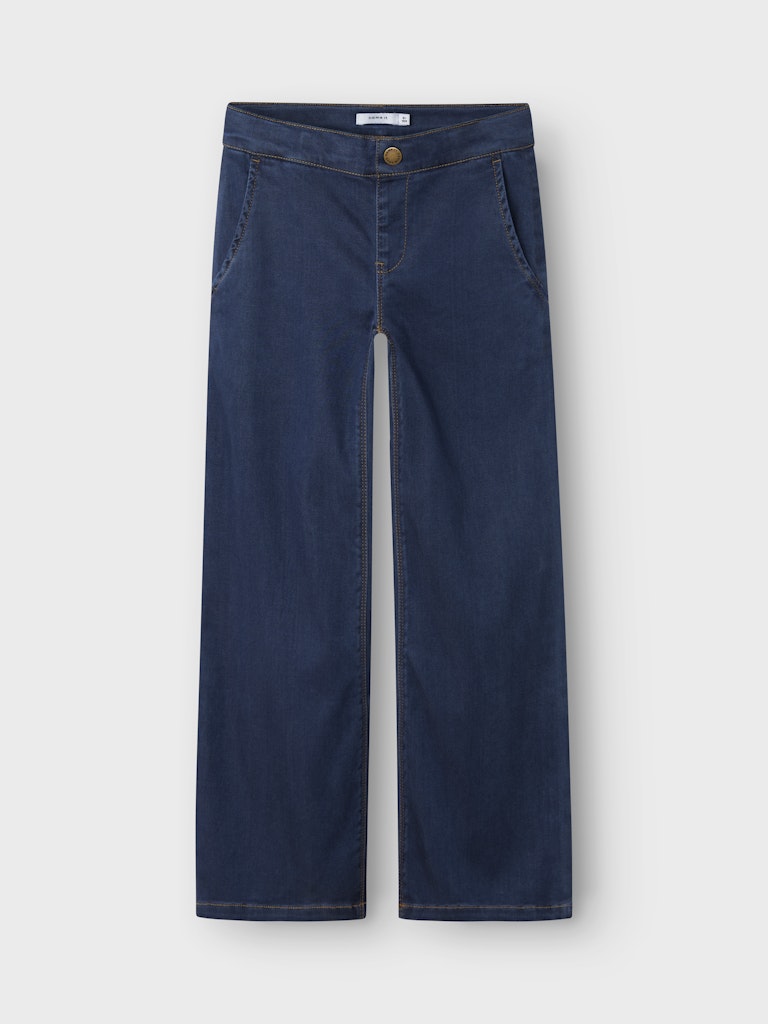 Supermjuk Jeans Vid Salli Blå