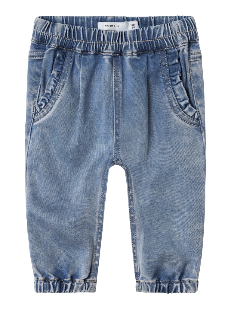 Supermjuka Jeans Rose Volang Blå