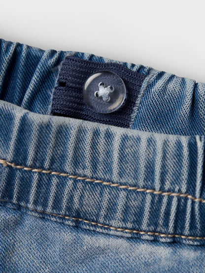 Supermjuka Jeans Rose Volang Blå