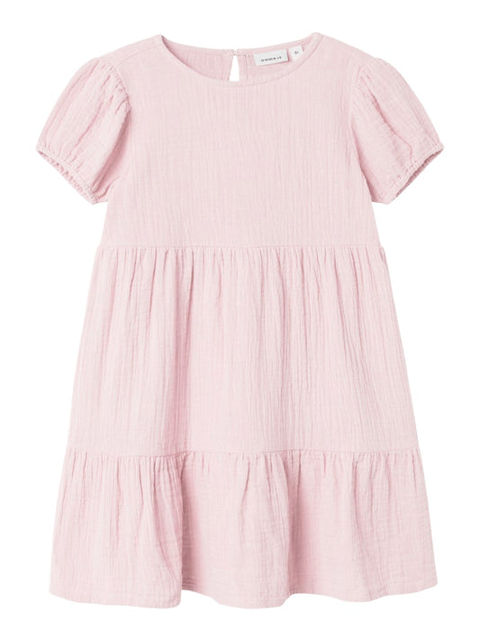 Klänning Jasmin Kortärmad Muslin Rosa