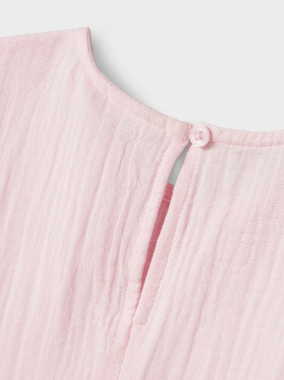 Klänning Jasmin Kortärmad Muslin Rosa