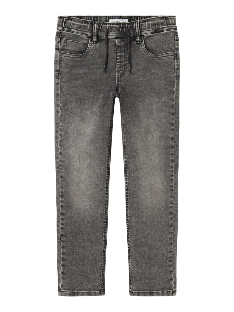 Jeans Mjuka Regular Resårmidja  Grå