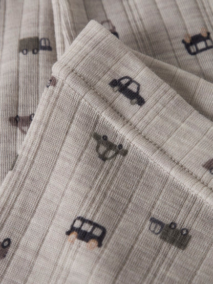 Leggings Merinoull Wang Bilar Beige