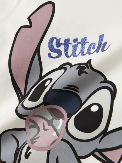 Topp Stitch Kortärmad Akun Vit