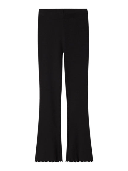 Bootcut Leggings/Byxa Nakal Ribbad Svart