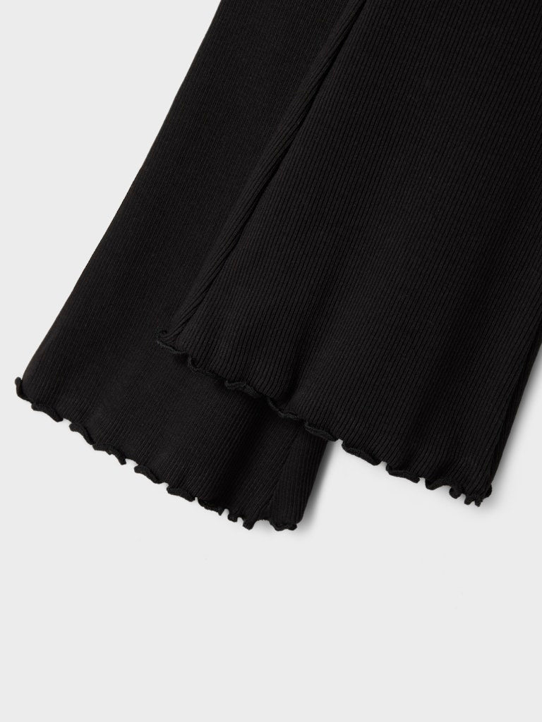 Bootcut Leggings/Byxa Nakal Ribbad Svart