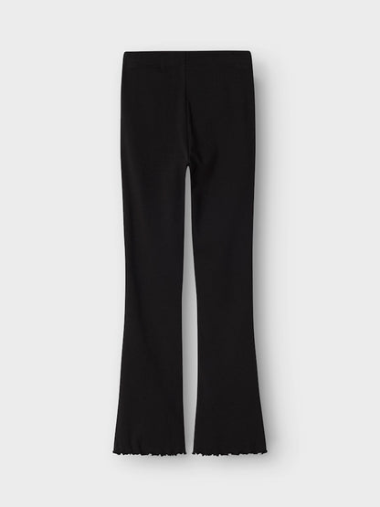 Bootcut Leggings/Byxa Nakal Ribbad Svart