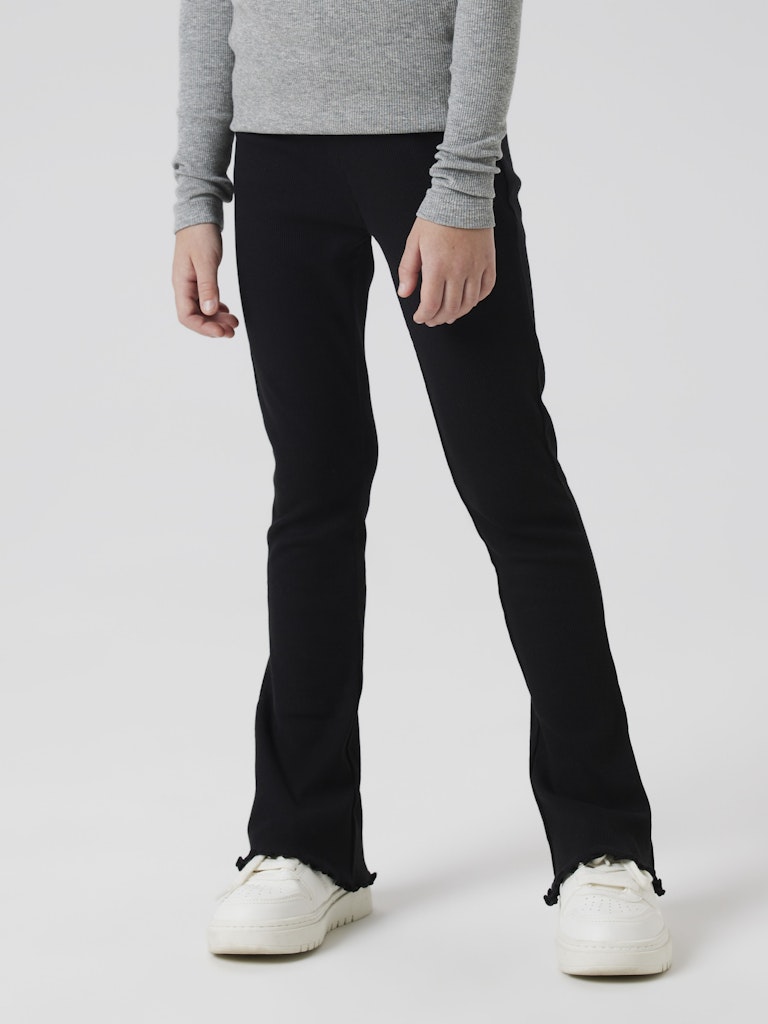 Bootcut Leggings/Byxa Nakal Ribbad Lila