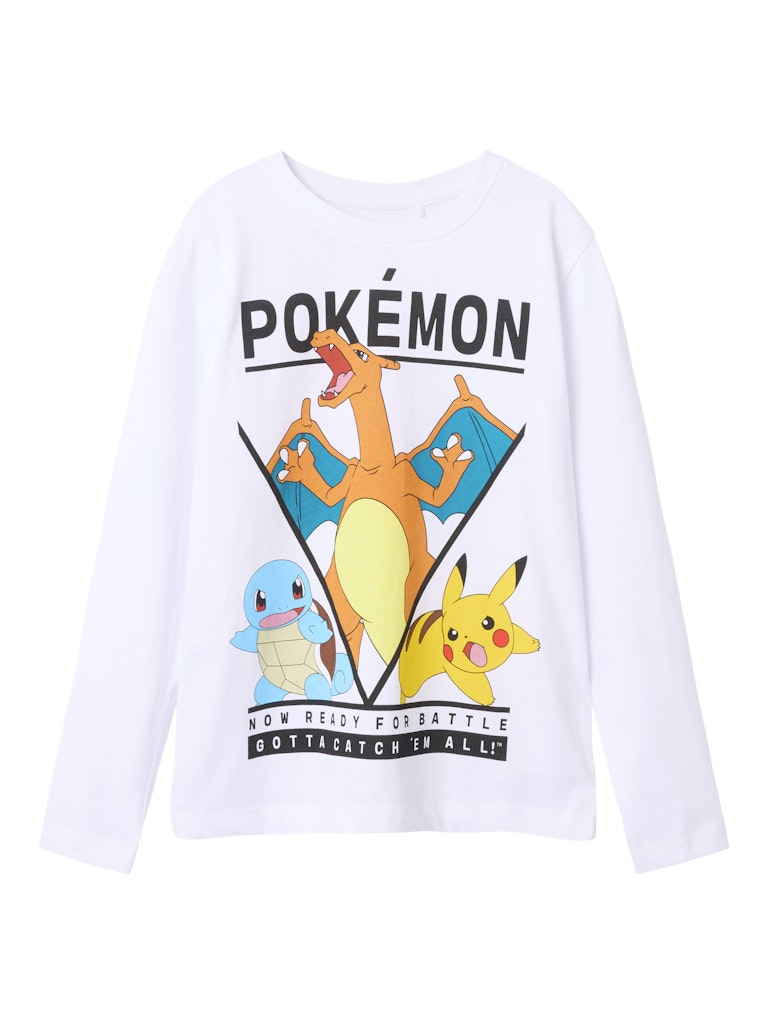 Långärmad Topp Pokémon Ast Vit