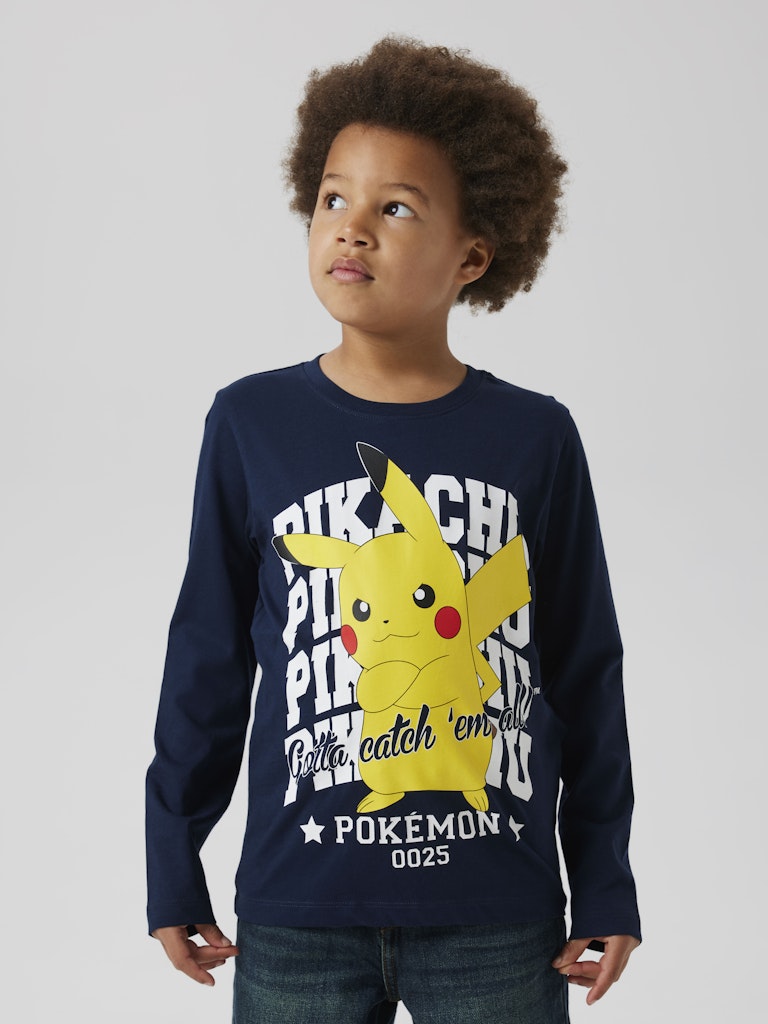 Långärmad Topp Pokémon Ast Marinblå