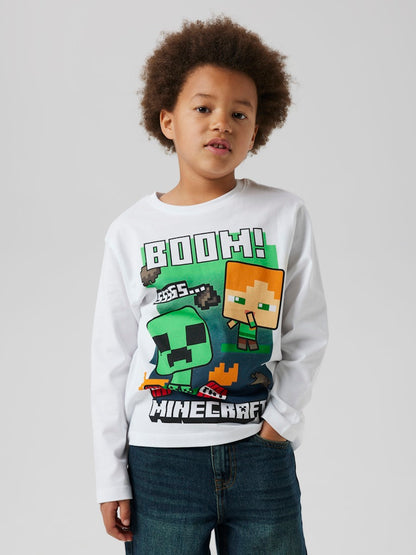 Långärmad Topp Minecraft AC Vit