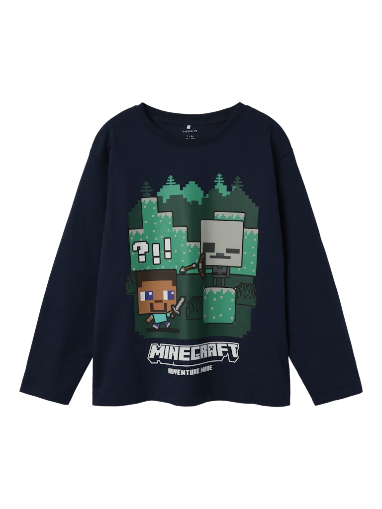 Långärmad Topp Minecraft AC Blå