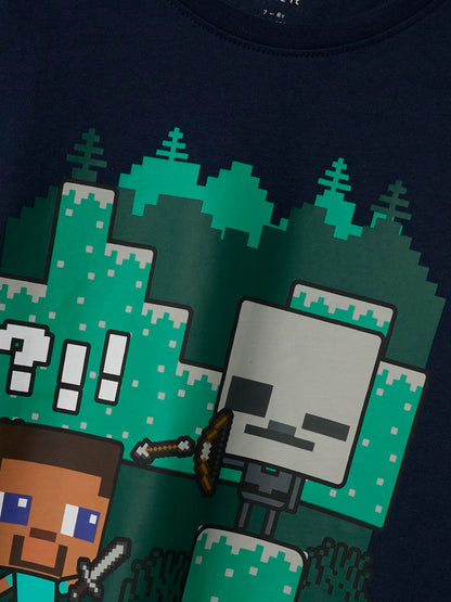 Långärmad Topp Minecraft AC Blå