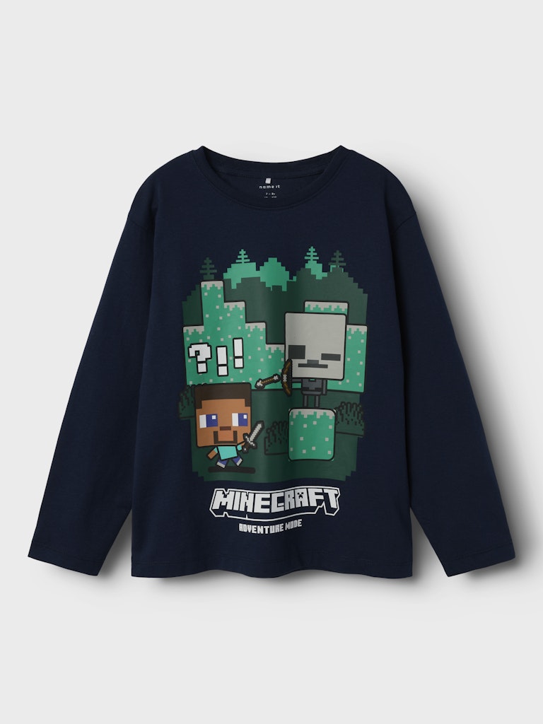 Långärmad Topp Minecraft AC Blå