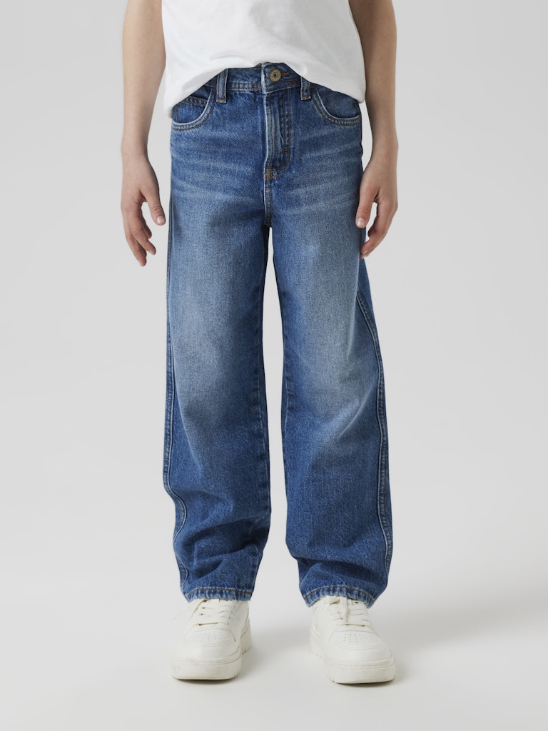 Jeans Lös Passform Ryan Medium Blå
