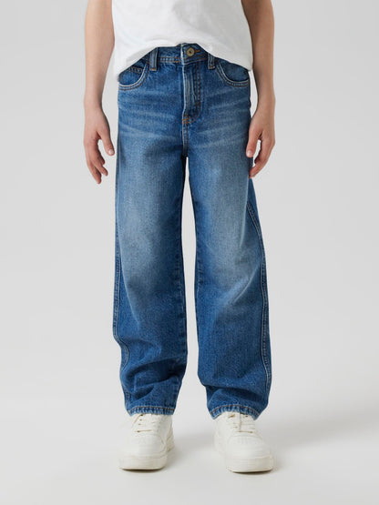 Jeans Lös Passform Ryan Medium Blå