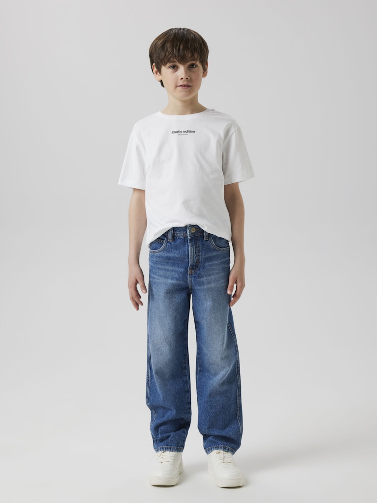 Jeans Lös Passform Ryan Medium Blå