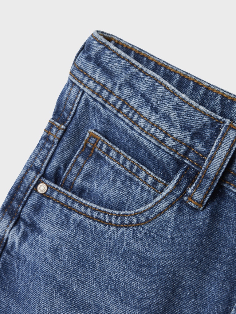 Jeans Lös Passform Ryan Medium Blå
