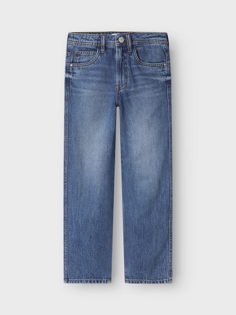 Jeans Lös Passform Ryan Medium Blå