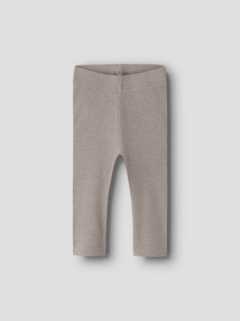 Leggings Kab Ribbade Grå Beige