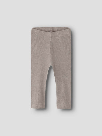 Leggings Kab Ribbade Grå Beige